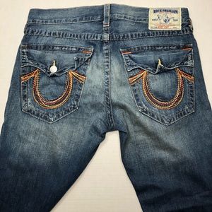 Men’s True Religion Blue Jeans Boot Cut 36 x 34